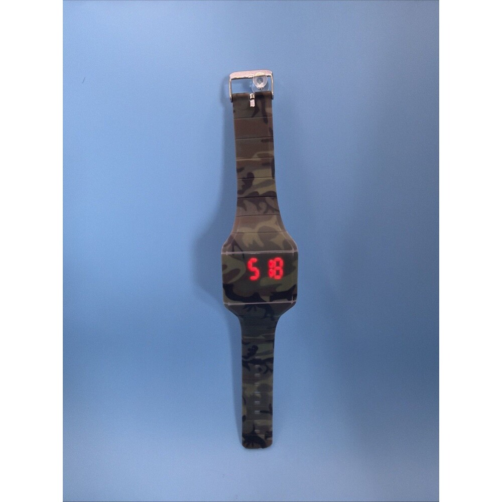 Collezio Camo LED Digital Watch –Hidden Display | Touch Screen Style New Battery